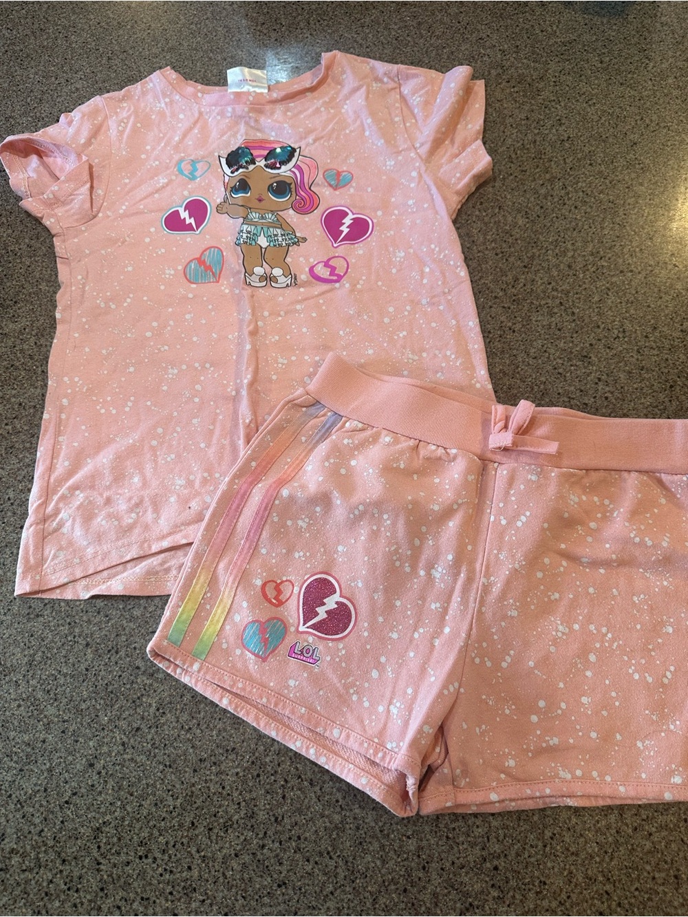 L.O.L. Surprise! Pink Graphic Short with Rainbow Accents